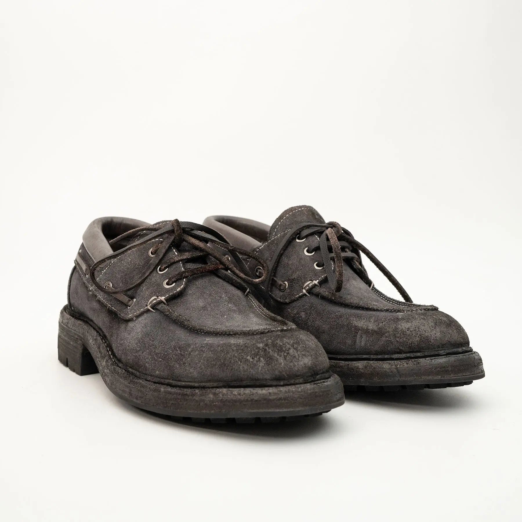 Washed Horsehide Moc Shoes