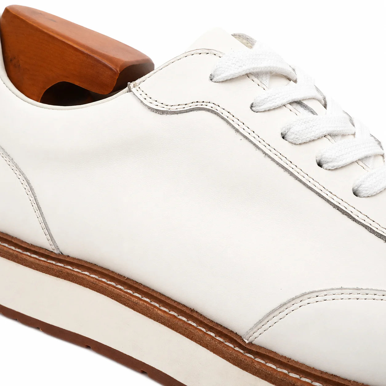 Calfskin Derby-Style Sneakers