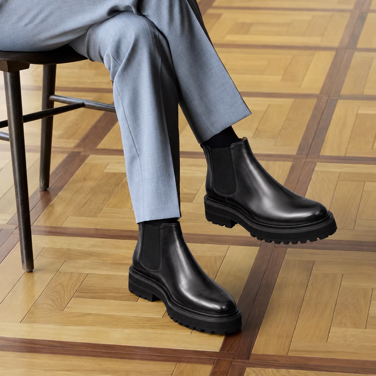 Burnished Chelsea Lug Boot