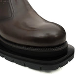Coffee Chelsea Green Lug Boots VanPasch