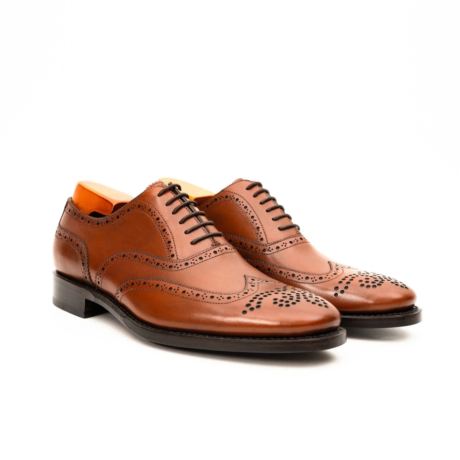Cognac Wingtip Brogue Oxford VanPasch