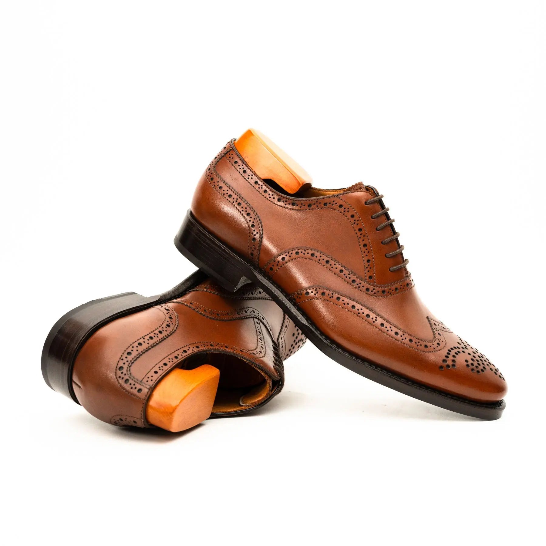 Cognac Wingtip Brogue Oxford VanPasch