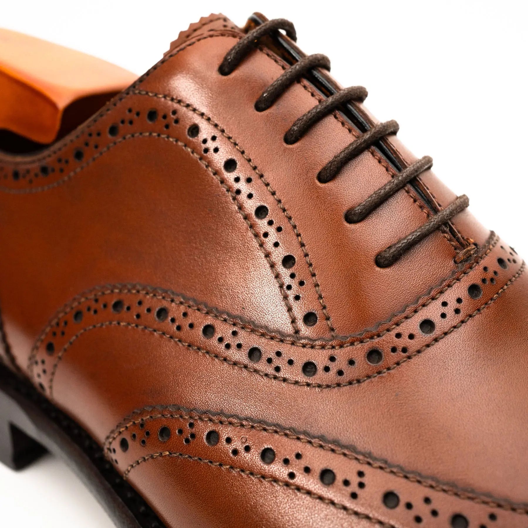 Cognac Wingtip Brogue Oxford VanPasch