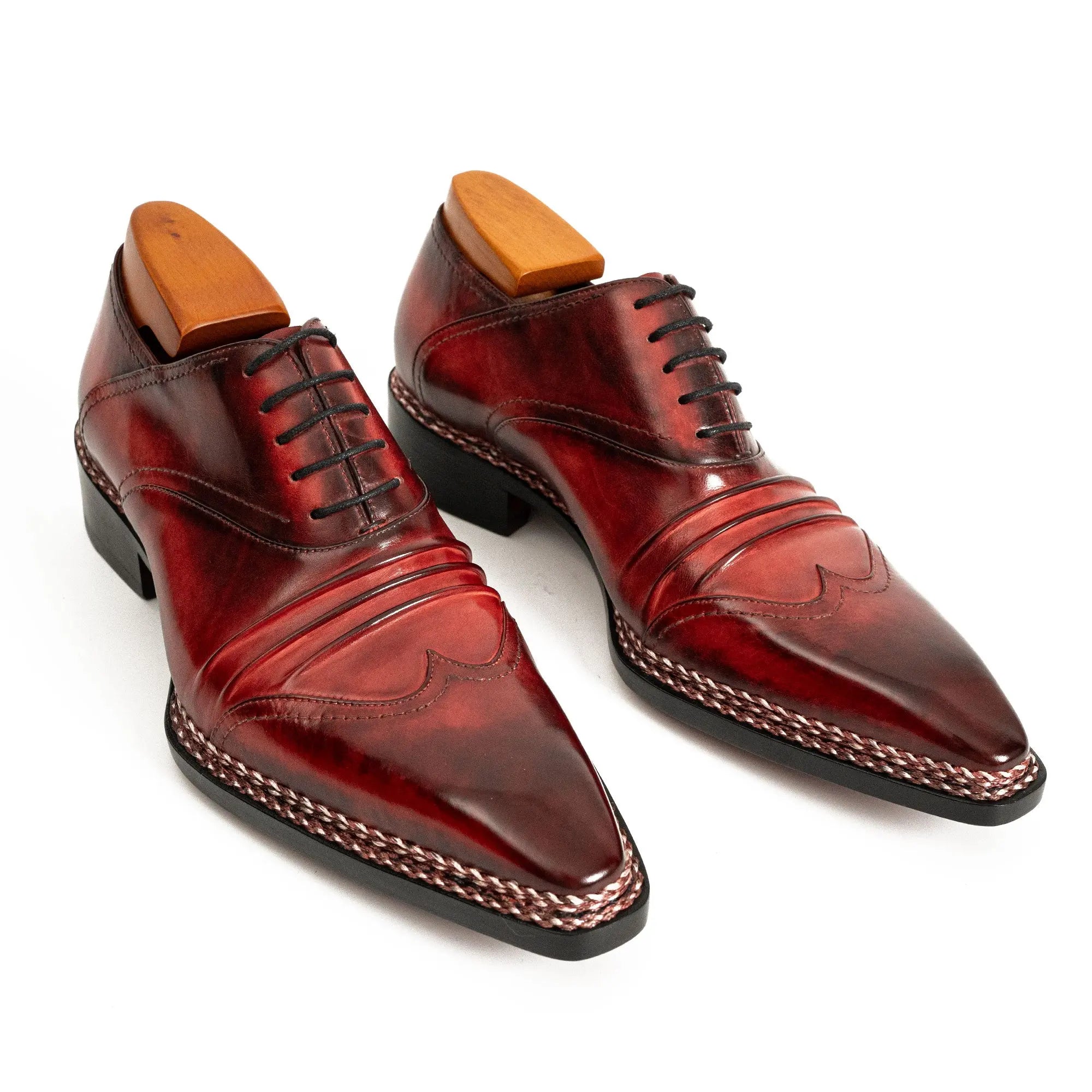 Crimson Norwegian Stitch Oxford VanPasch