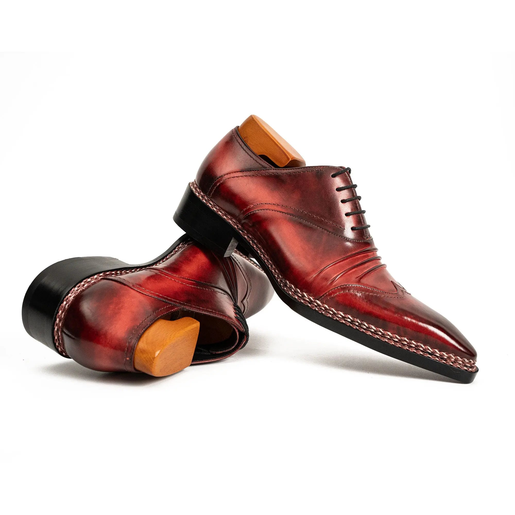 Crimson Norwegian Stitch Oxford VanPasch