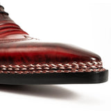Crimson Norwegian Stitch Oxford VanPasch
