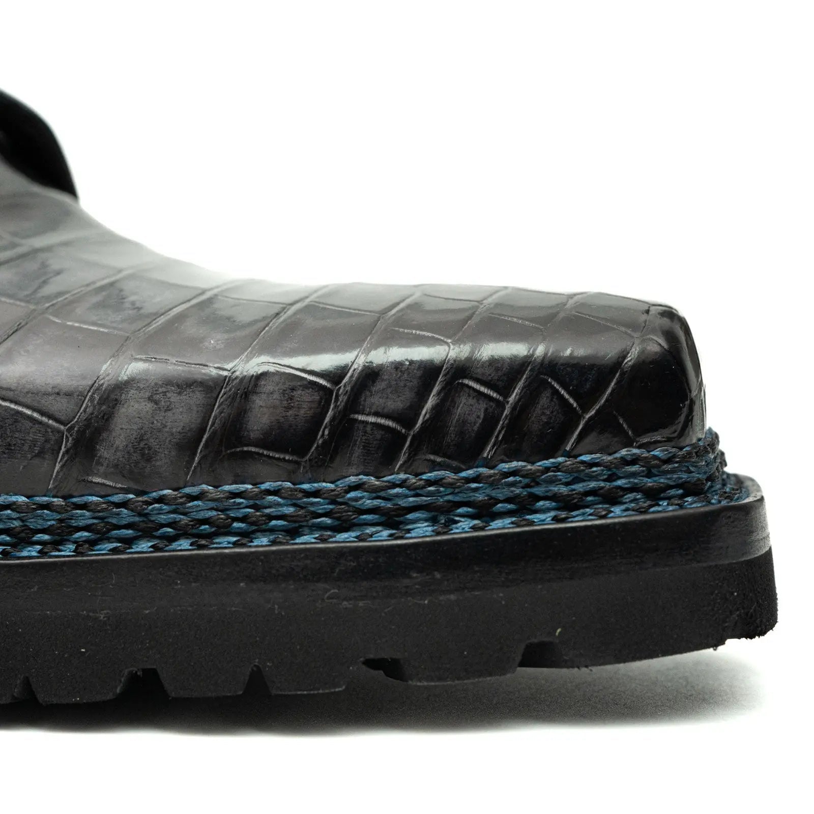 Croc Texture Norwegian Welted Derbies VanPasch