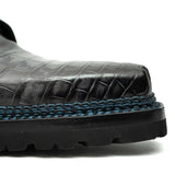 Croc Texture Norwegian Welted Derbies VanPasch