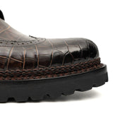 Black Crocodile Norwegian Lug Derby