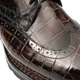 Black Crocodile Norwegian Lug Derby