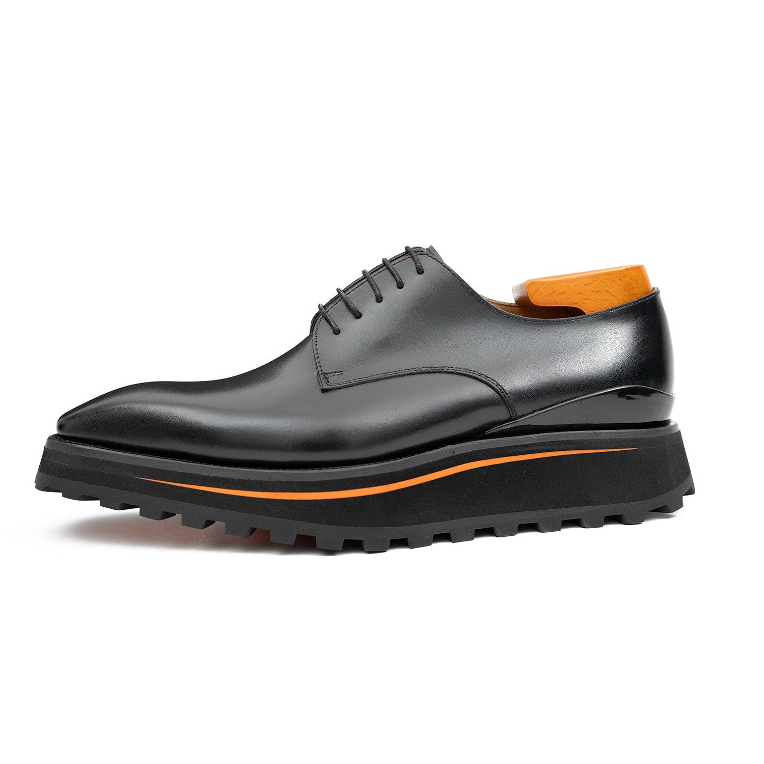 Calfskin Platform Derby Shoes