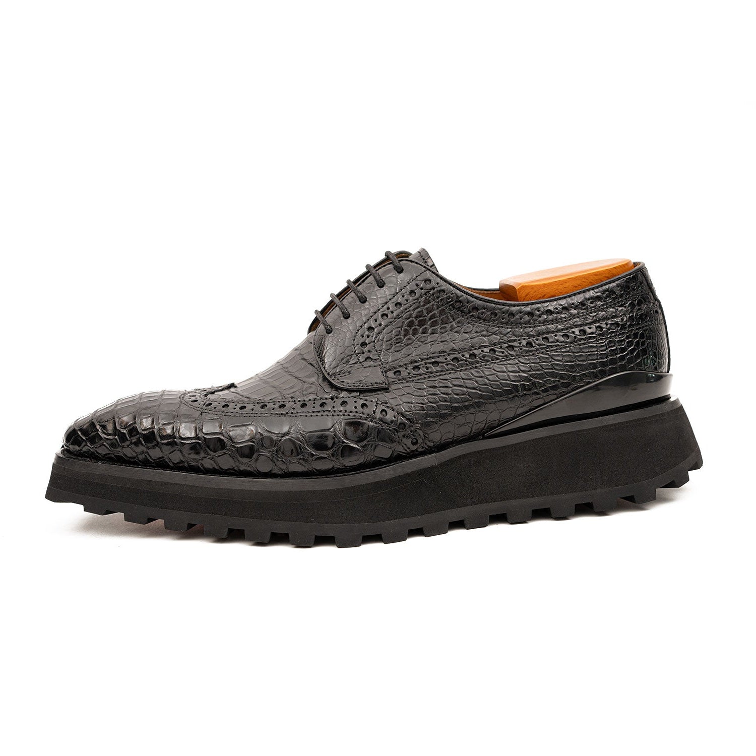 Crocodile Wingtip Lug Derby