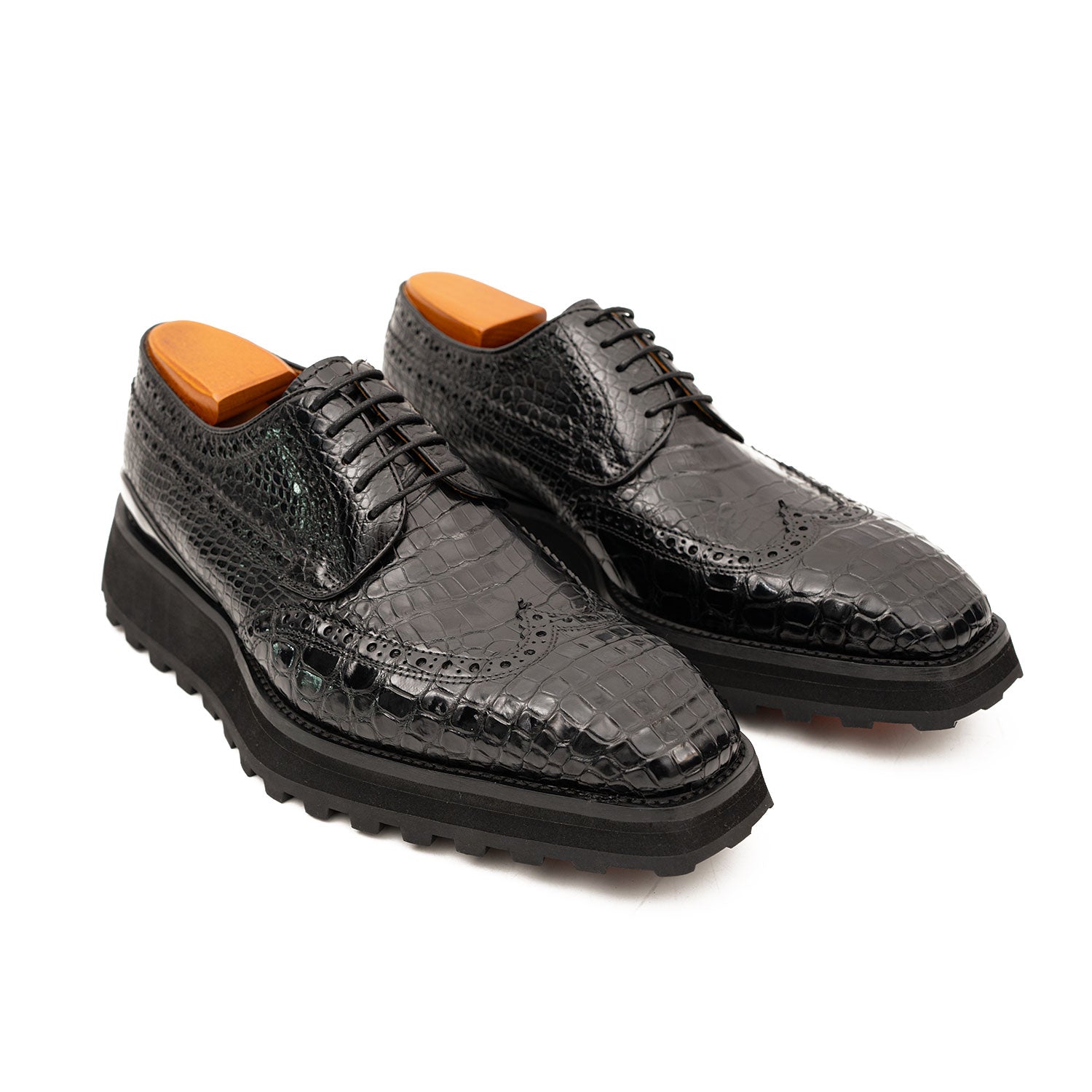 Crocodile Wingtip Lug Derby