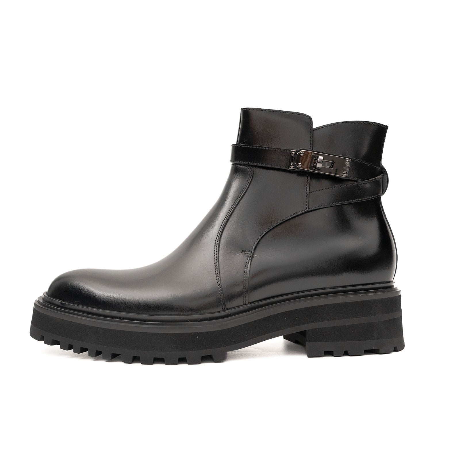 Burnished Harness Chelsea Boot