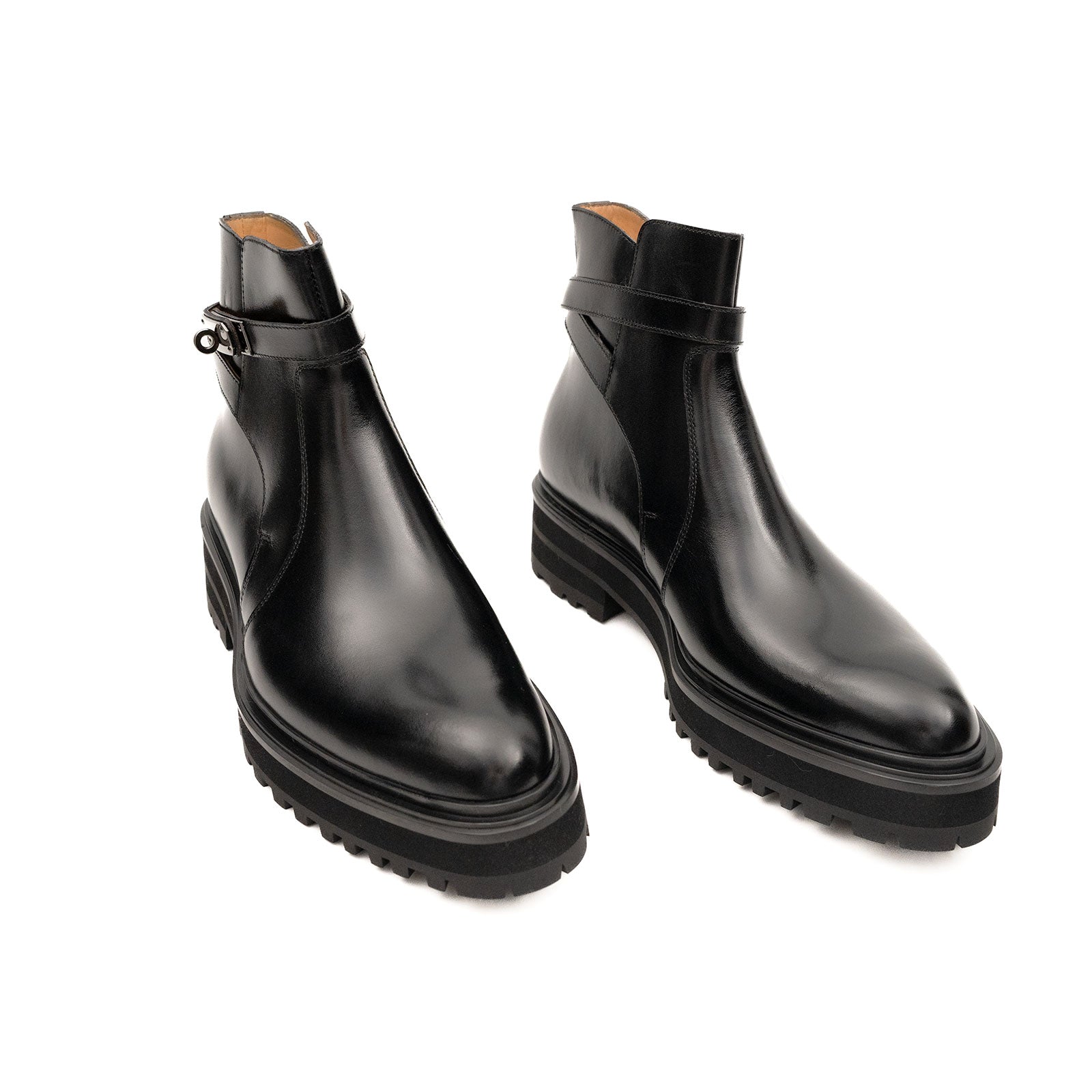 Burnished Harness Chelsea Boot