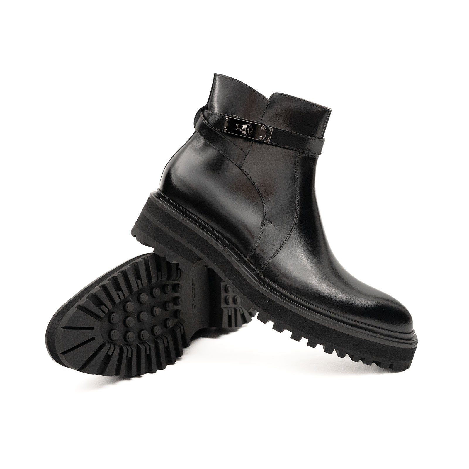 Burnished Harness Chelsea Boot