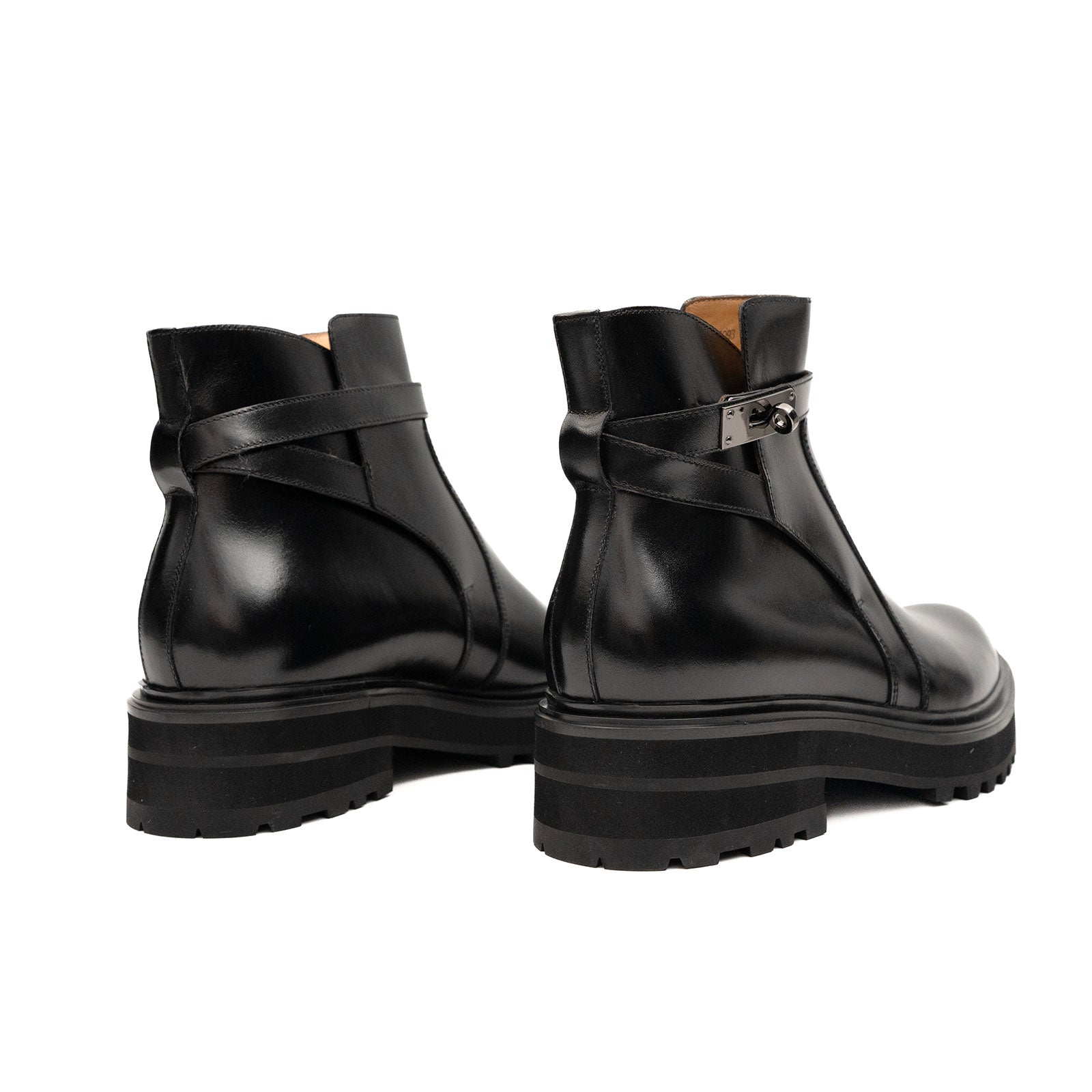 Burnished Harness Chelsea Boot