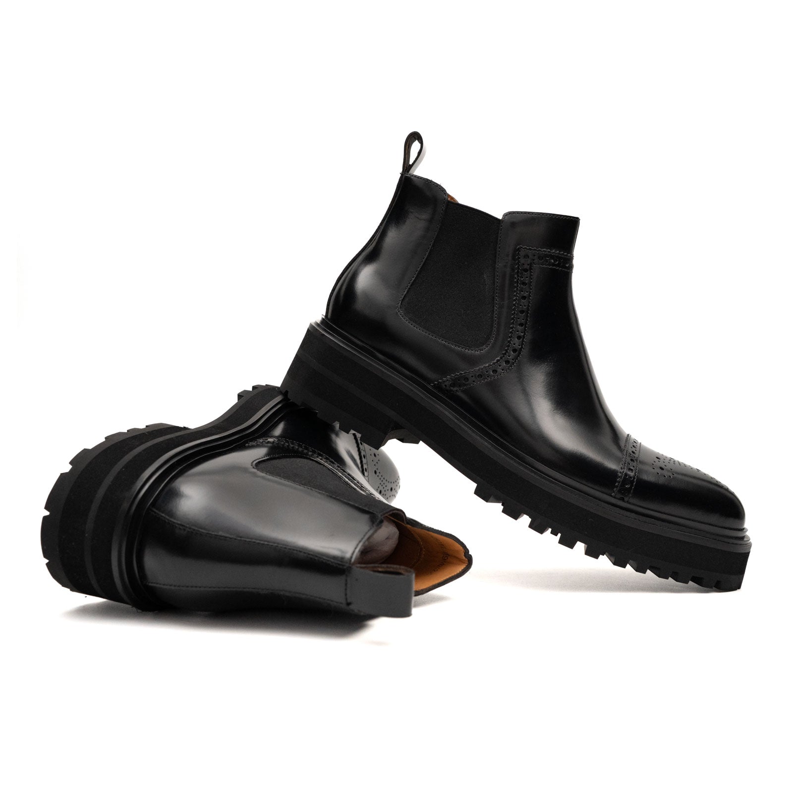 Croc Leather Chelsea Boot