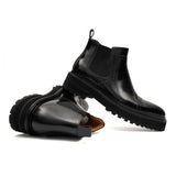 Croc Leather Chelsea Boot
