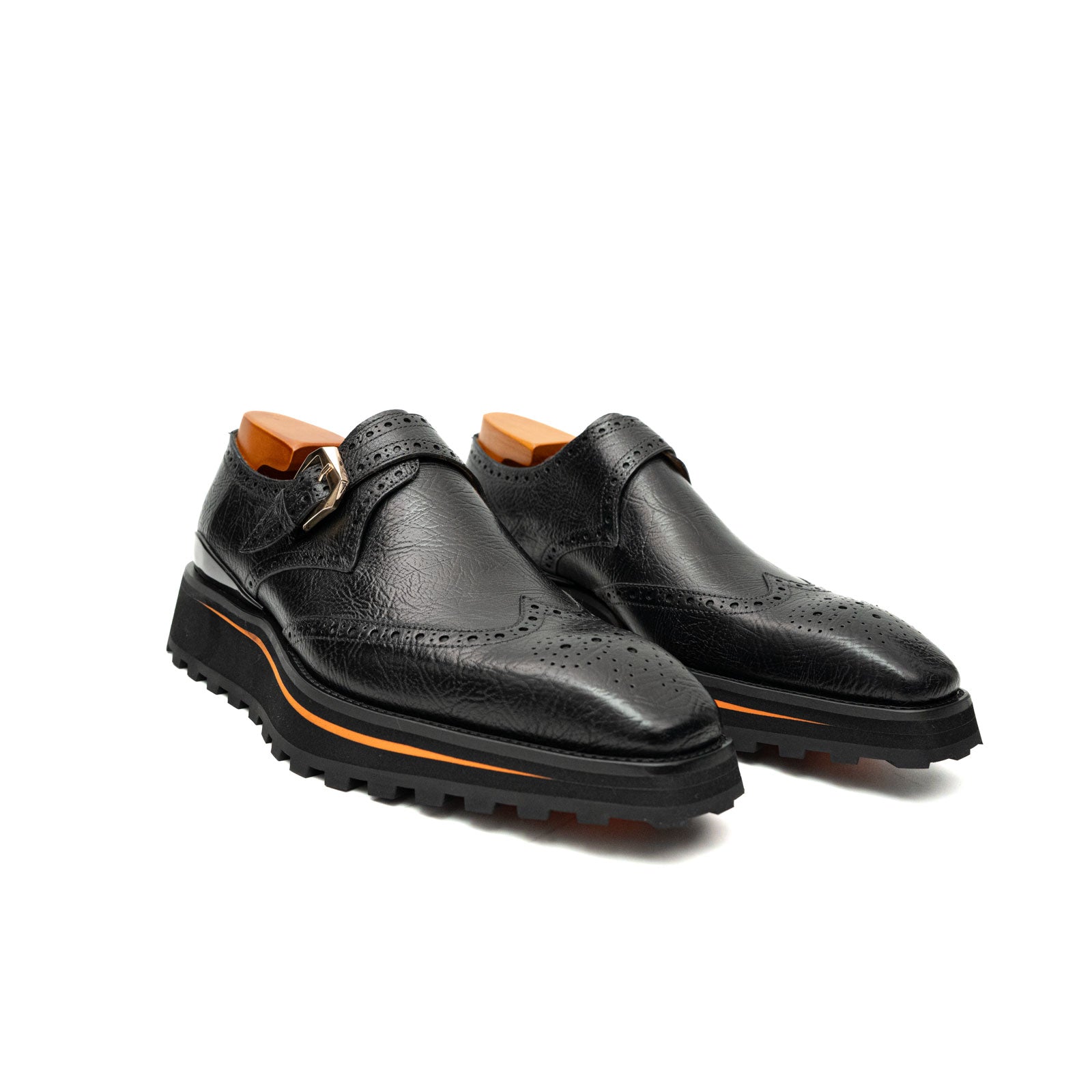 Monk Strap Brogue Lift Shoe