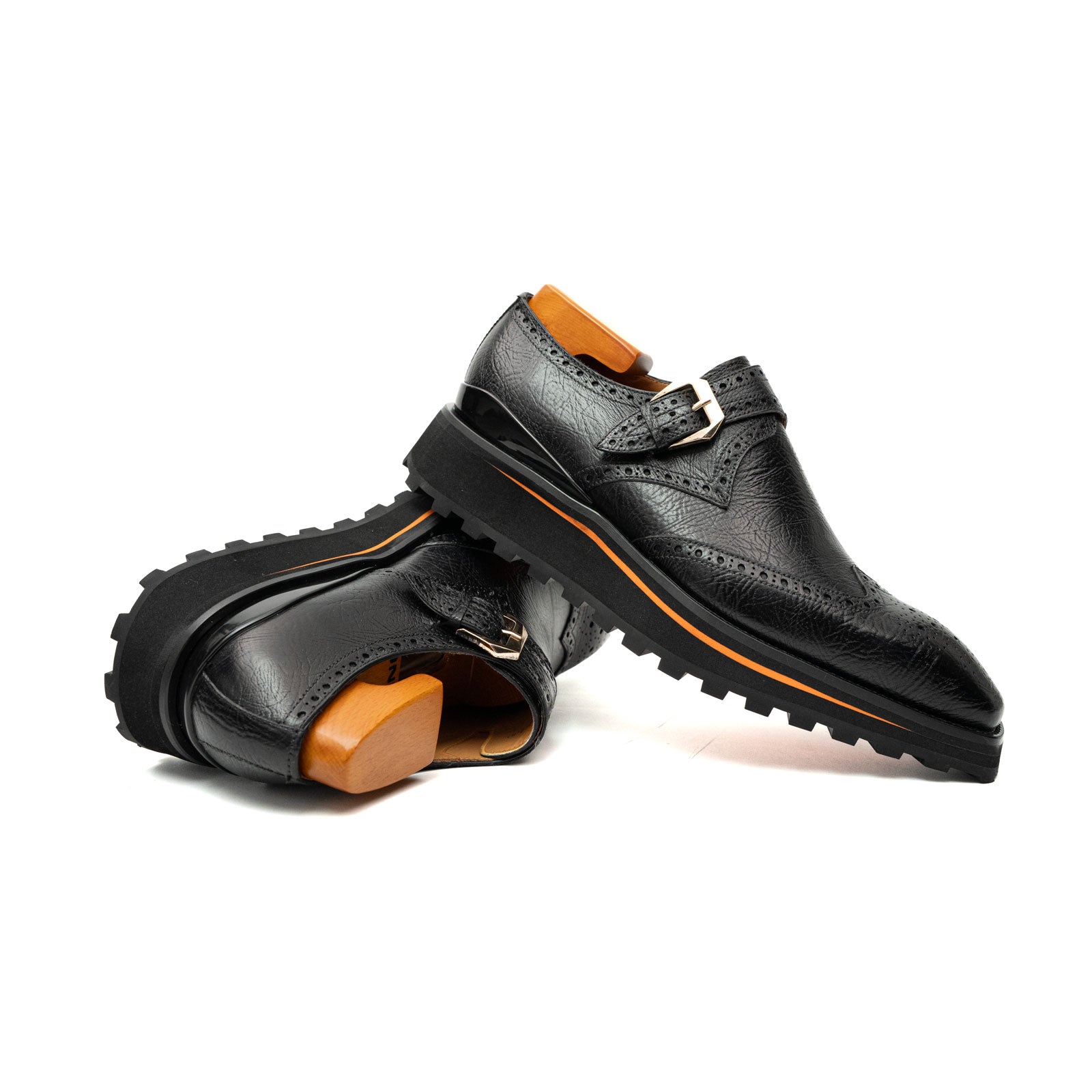 Monk Strap Brogue Lift Shoe