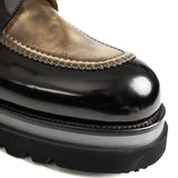 Two-Tone Calfskin Derby with Lug Sole