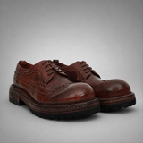 VanPasch Wellington Longwing Derby in Coffee Brown Leather
