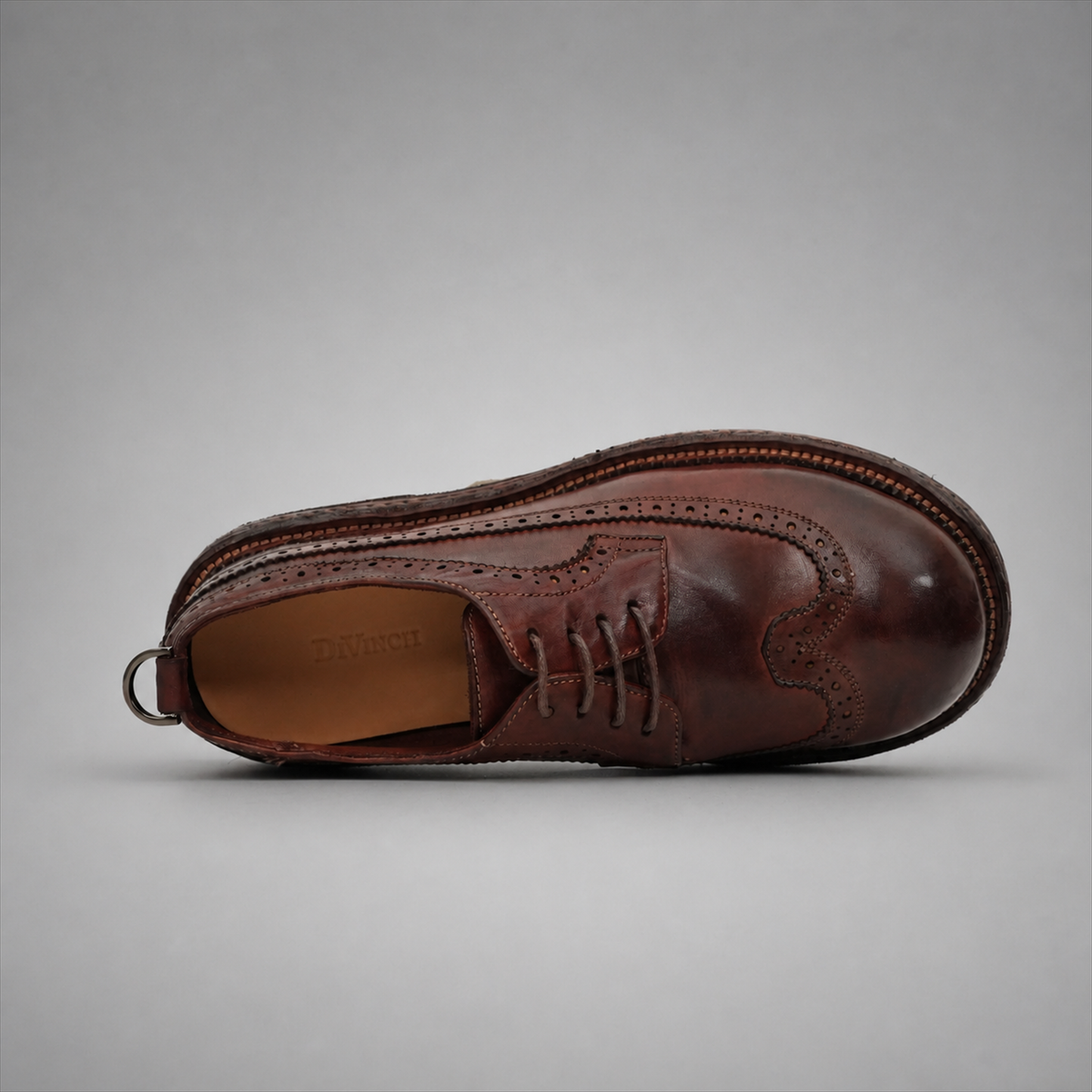 VanPasch Wellington Longwing Derby in Coffee Brown Leather