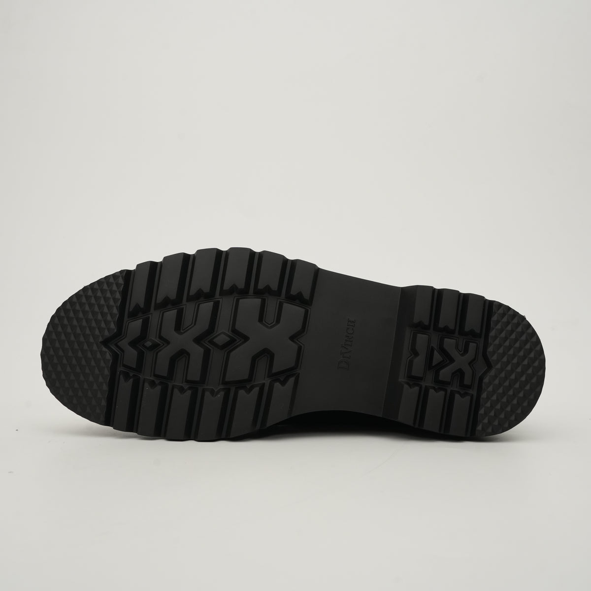 Black Patent Fringe Lug Sole Boots