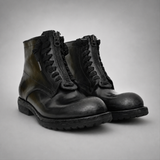 VanPasch Atlas Plain-Toe Service Boot in Black Leather