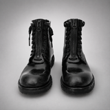 VanPasch Atlas Plain-Toe Service Boot in Black Leather