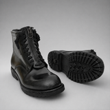 VanPasch Atlas Plain-Toe Service Boot in Black Leather