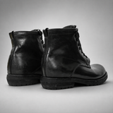 VanPasch Atlas Plain-Toe Service Boot in Black Leather