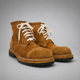 VanPasch Hawthorne Cap-Toe Service Boot in Rust Brown Leather