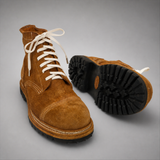 VanPasch Hawthorne Cap-Toe Service Boot in Rust Brown Leather