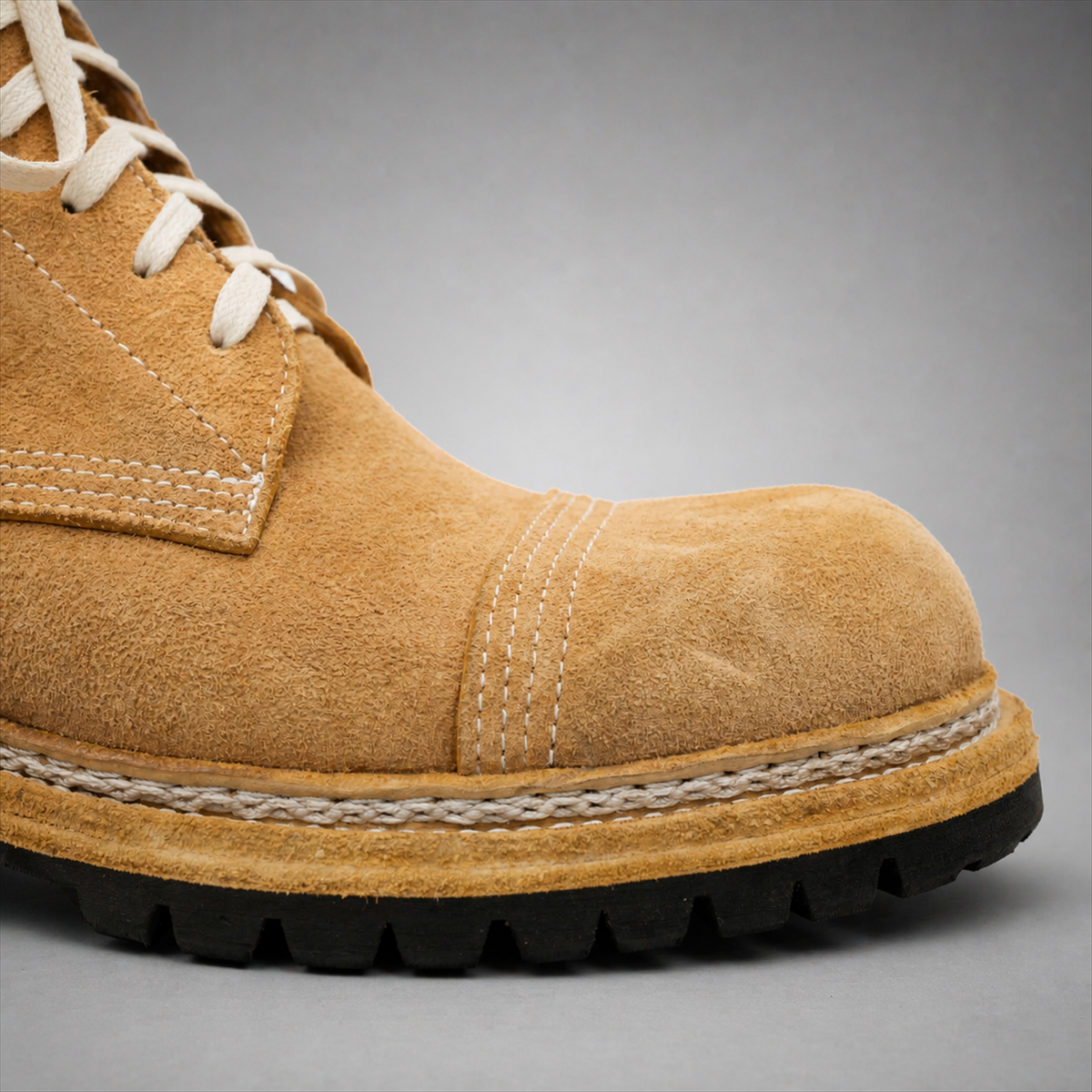 VanPasch Hawthorne Cap-Toe Service Boot in Caramel Brown Leather