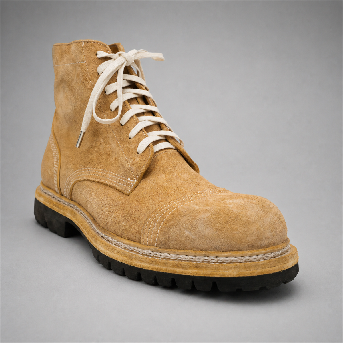 VanPasch Hawthorne Cap-Toe Service Boot in Caramel Brown Leather