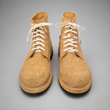 VanPasch Hawthorne Cap-Toe Service Boot in Caramel Brown Leather