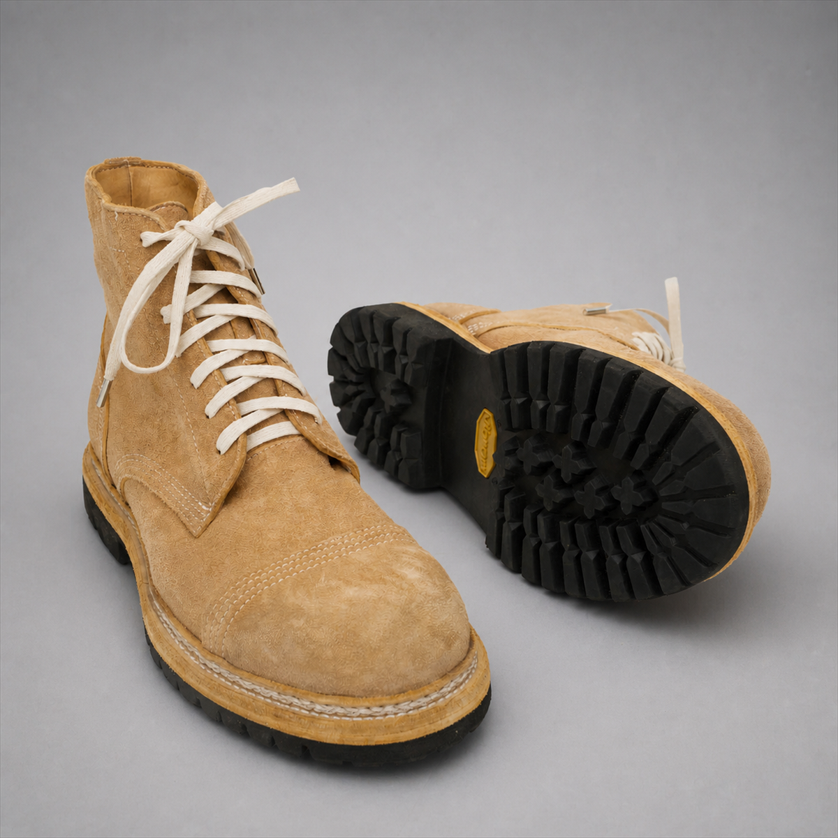 VanPasch Hawthorne Cap-Toe Service Boot in Caramel Brown Leather