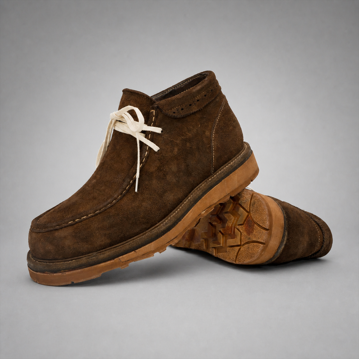 VanPasch Millstone Moc-Toe Chukka Boot in Coffee Brown Leather
