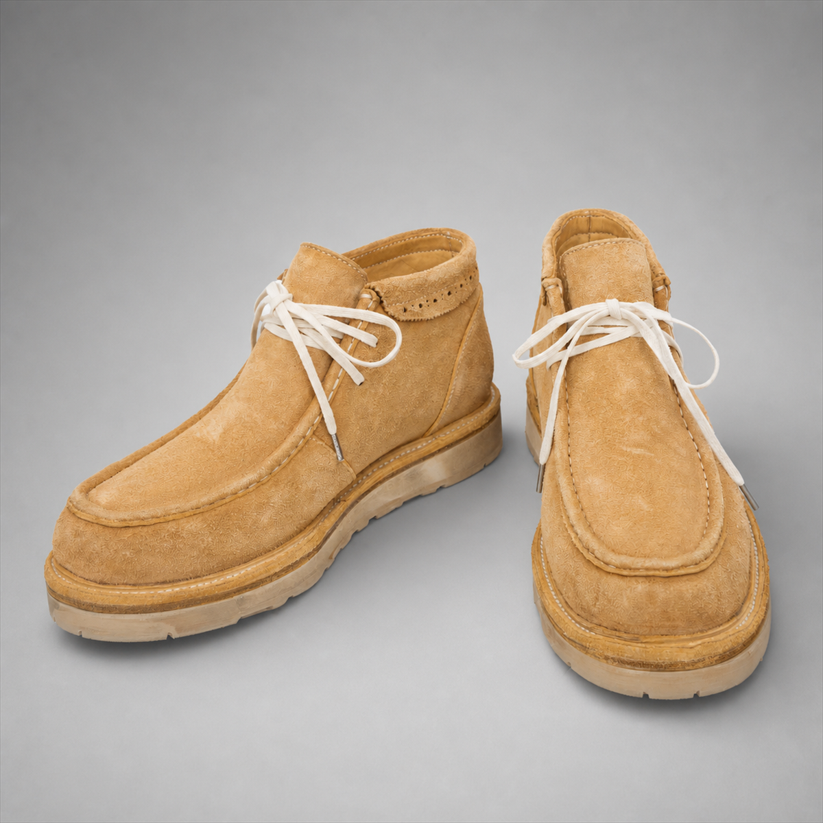 VanPasch Millstone Moc-Toe Chukka Boot in Caramel Brown Leather