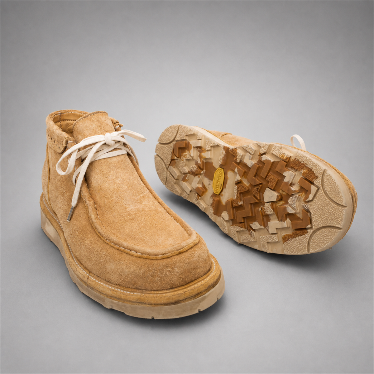 VanPasch Millstone Moc-Toe Chukka Boot in Caramel Brown Leather