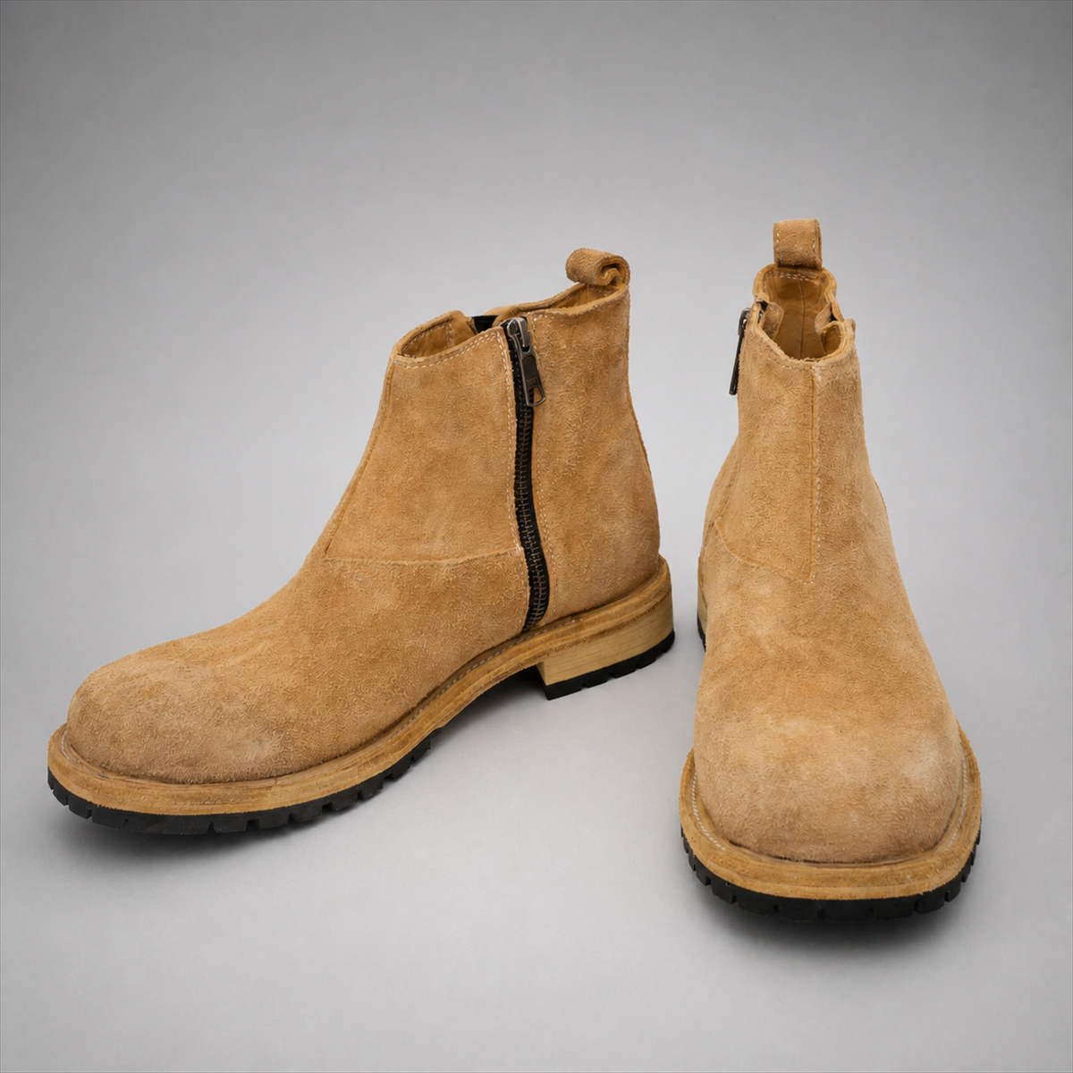 VanPasch Sterling Side-Zip Boot in Caramel Brown Leather