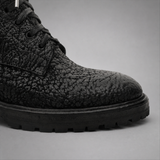 VanPasch Blackthorn Textured Service Boot in Black Leather