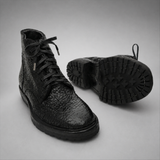 VanPasch Blackthorn Textured Service Boot in Black Leather