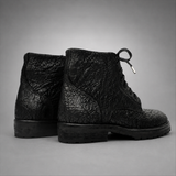VanPasch Blackthorn Textured Service Boot in Black Leather