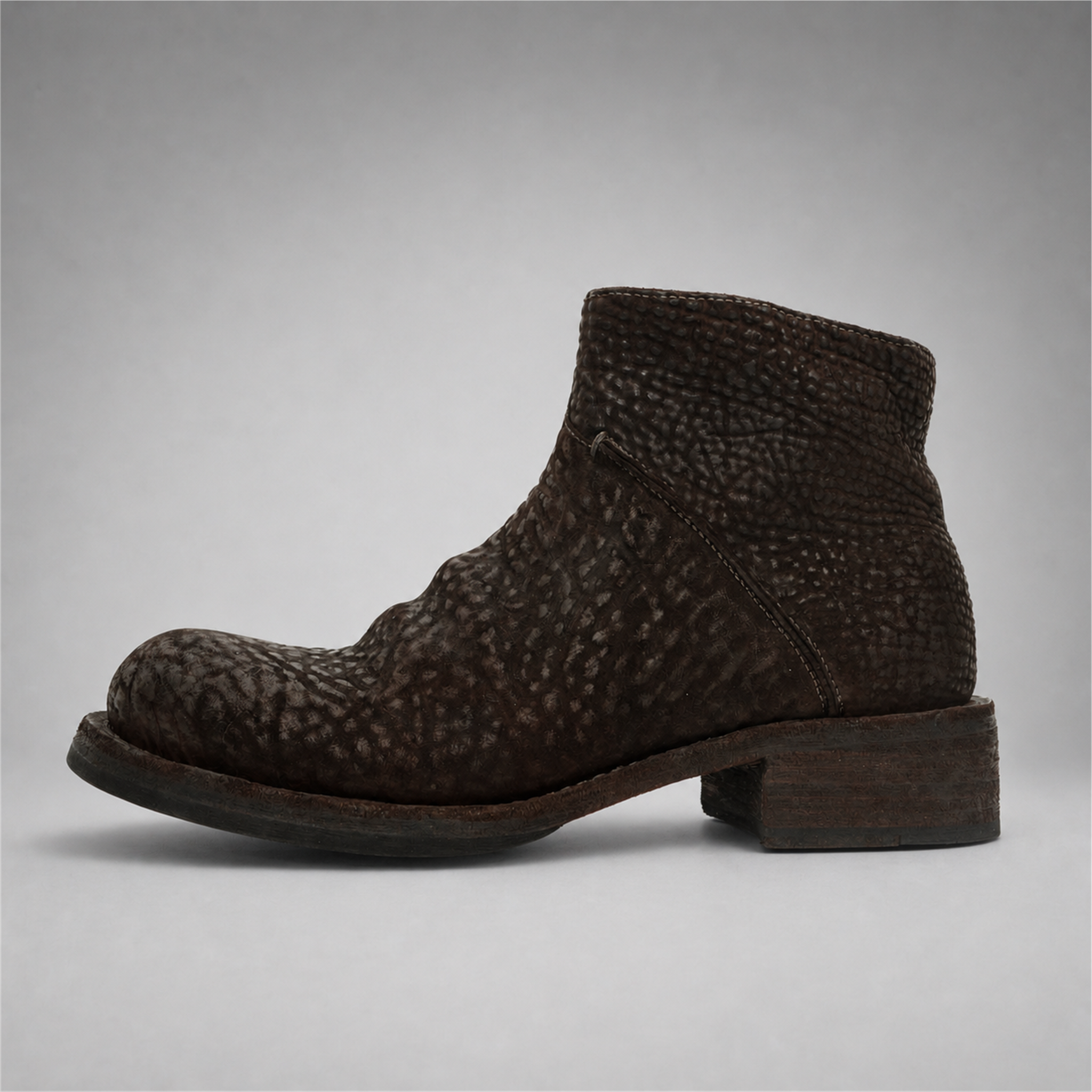 VanPasch Foster Side-Zip Boot in Coffee Brown Shell Cordovan, side view