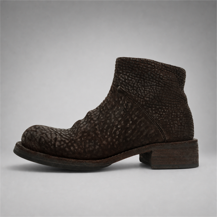 VanPasch Foster Side-Zip Boot in Coffee Brown Shell Cordovan, side view