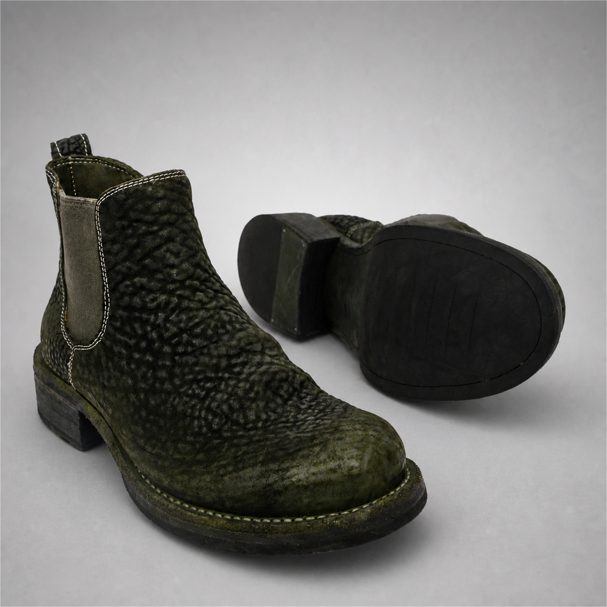 VanPasch Briar Chelsea Boot in Cedar Green Shell Cordovan