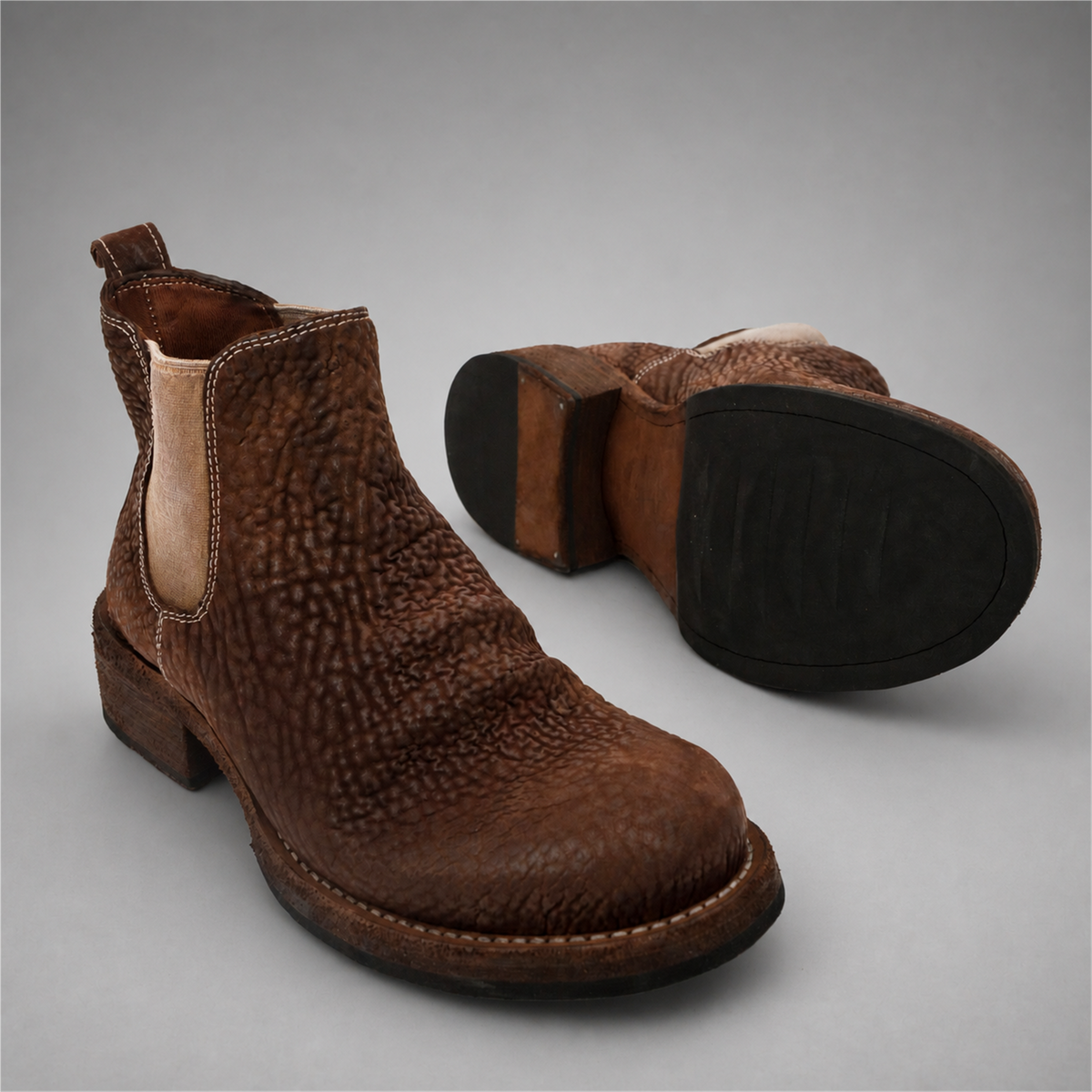 VanPasch Briar Chelsea Boot in Coffee Brown Shell Cordovan